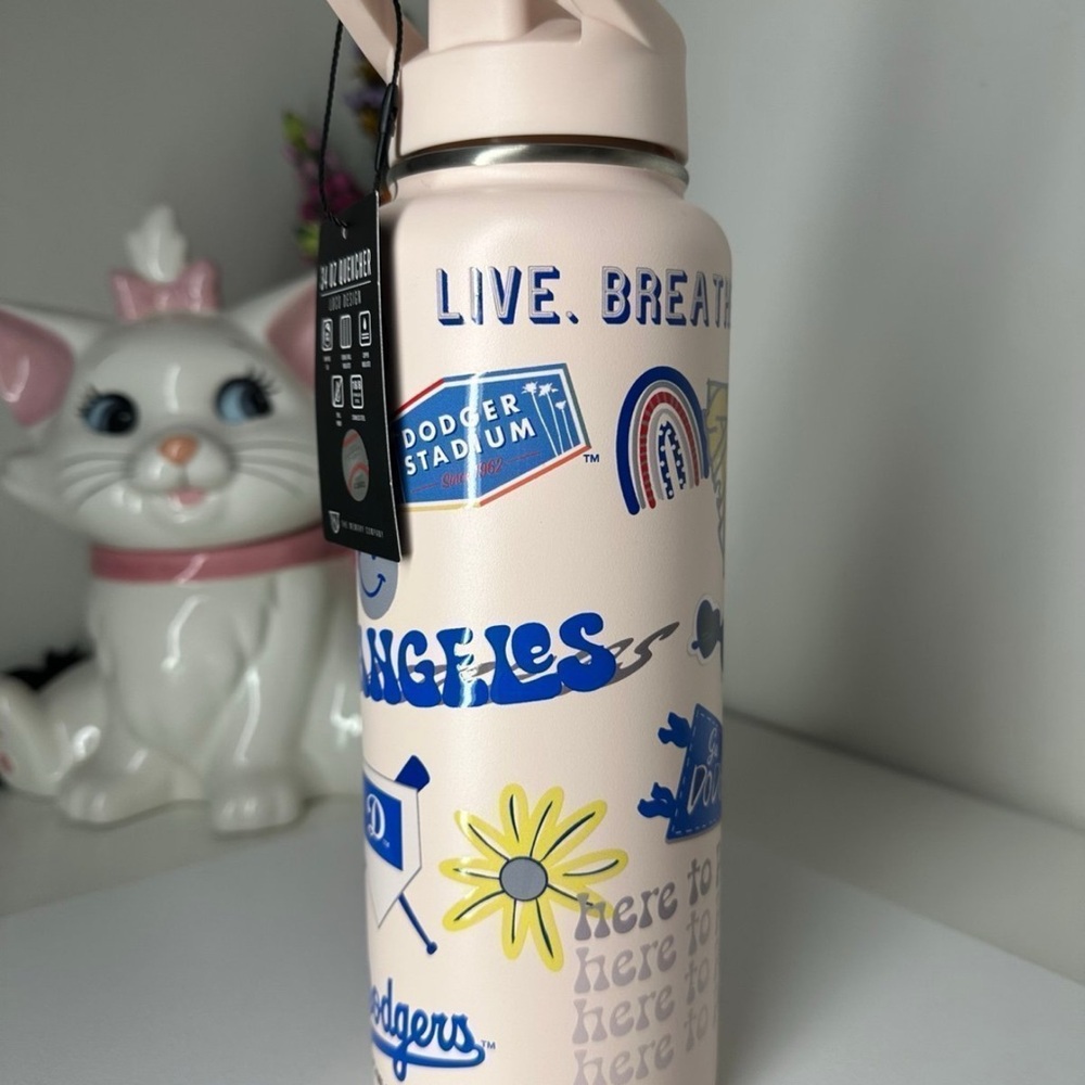 Dodger Stadium Pink Water Bottle